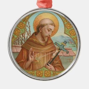 St. Franz von Assisi (BK 002) Ornament Aus Metall