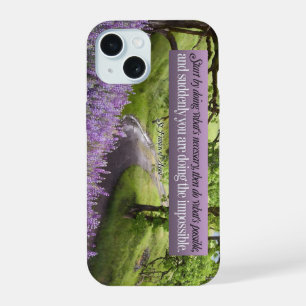 St Franz von Assisi Inspirierendes Zitat Möglich iPhone 15 Hülle