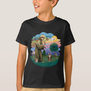 St. Franziskus (ff) - Getigerte Katze T-Shirt