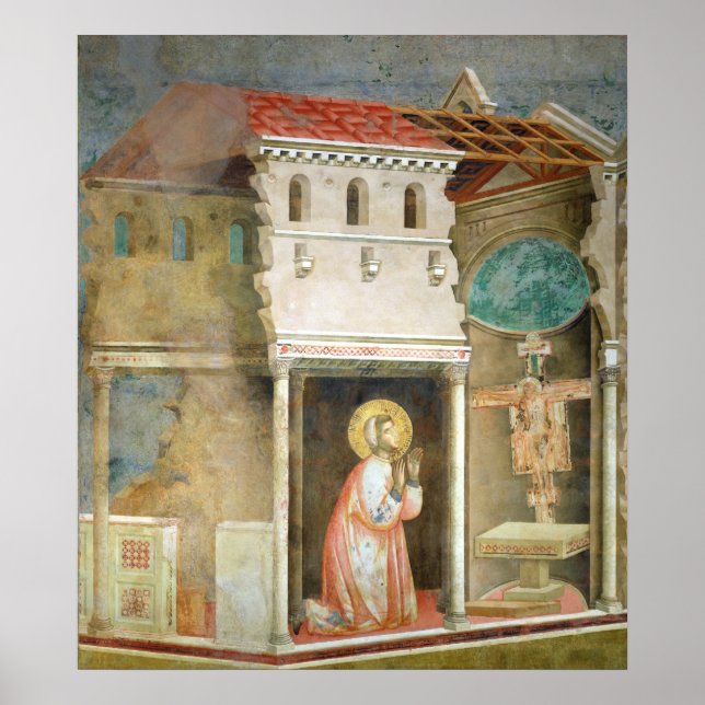 St. Franziskus Geplagt in der Kirche San Poster (Vorne)