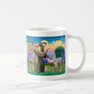 St. Franziskus und Llama-Baby Tasse