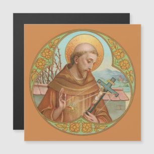 St. Franziskus von Assisi (BK02) Magnetische Grußk Magnetkarte