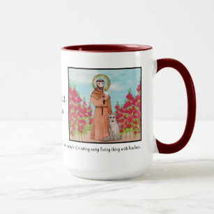 St. Franziskus von Assisi farbenfrohe Geschenke Tasse