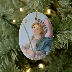 St. Gabriel der Erzengel (Detail; M 017) Keramik Ornament