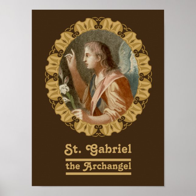 St. Gabriel der Erzengel (M 011) Poster (Vorne)