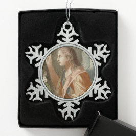 St. Gabriel der Erzengel (M 011) Schneeflocken Zinn-Ornament