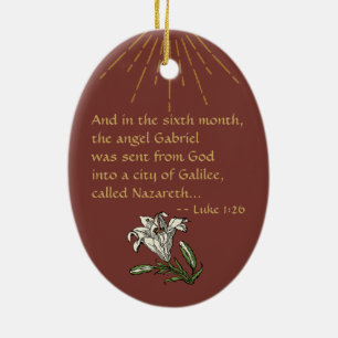 St. Gabriel der Erzengel (M 035) Keramik Ornament