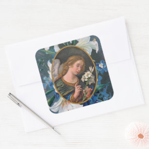 St. Gabriel der Erzengel (M 035) Quadratischer Aufkleber