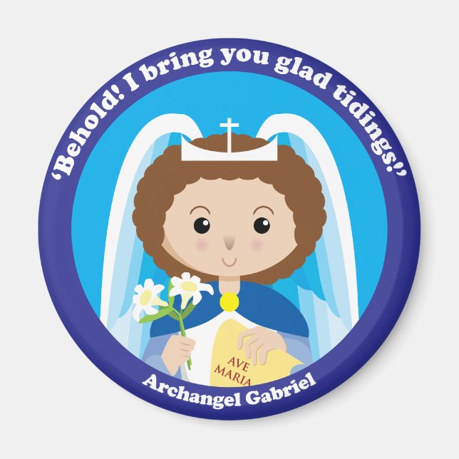 St. Gabriel der Erzengel Magnet (Vorne)