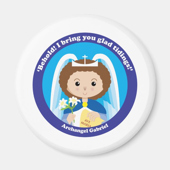 St. Gabriel der Erzengel Magnet (Vorne)