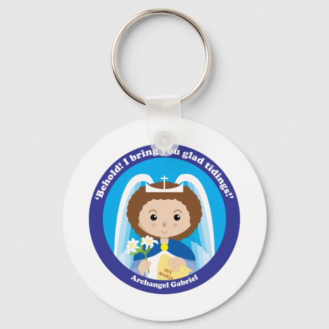 St. Gabriel der Erzengel Schlüsselanhänger (Vorderseite)