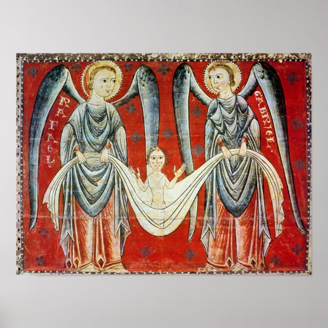 St. Gabriel und St. Raphael, c.1200 Poster (Vorne)