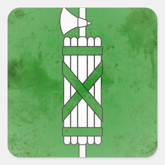 St. Gallen Quadratischer Aufkleber (Vorderseite)