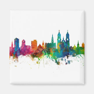 St Gallen Schweiz Skyline Magnet