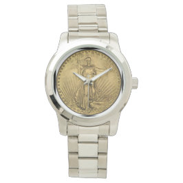 St. Gaudens (Double Eagle Gold Coin) Männeruhr Armbanduhr