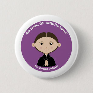 St. Gemma Galgani Button