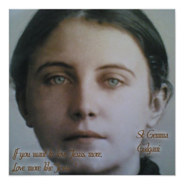 St. Gemma Galgani Poster (Vorderseite)