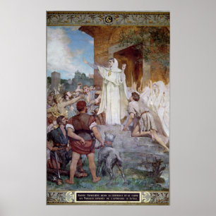 St. Genevieve Beruhigung der Pariser Poster