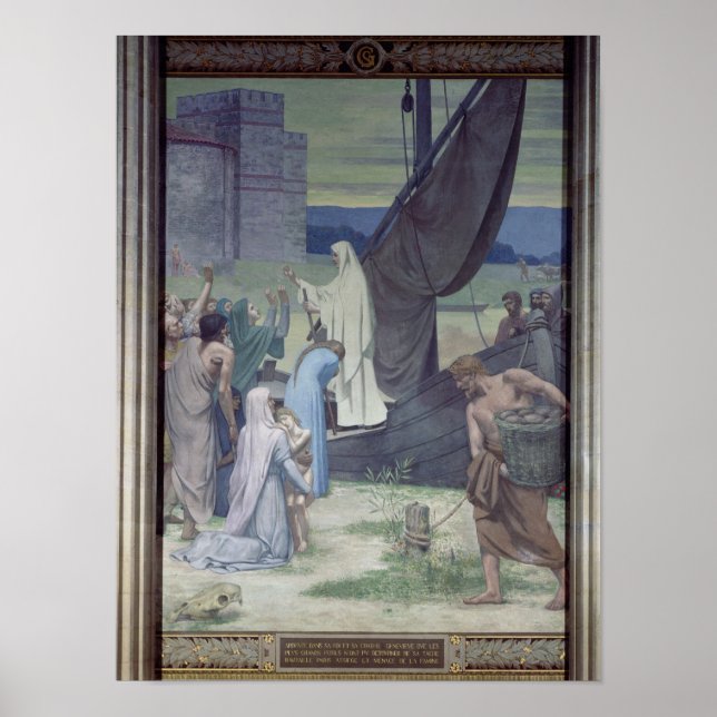 St. Genevieve Bringing Supplies Poster (Vorne)