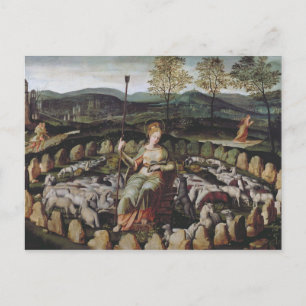 St. Genevieve schützt ihre Flock Postkarte