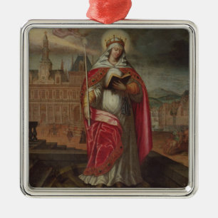 St. Genevieve Silbernes Ornament
