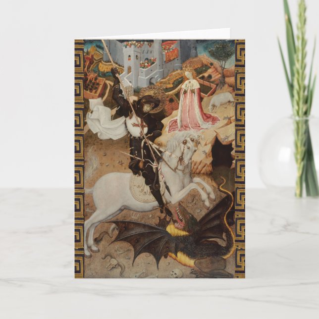 St. Georg und der Drache von Bernat Martorell Karte (Vorderseite)