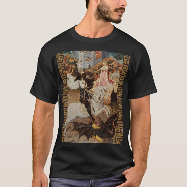 St. George and The Dragon by Bernat Martorell T-Shirt (Vorderseite)