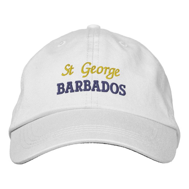 St. George, Barbados bestickt Baseball Cap Bestickte Baseballkappe (Vorderseite)