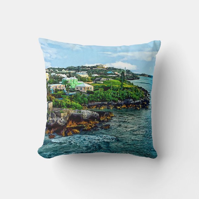 St. George Bermuda Shoreline Kissen (Vorderseite)