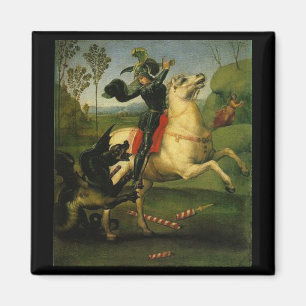 St George, das den Drachen kämpft Magnet