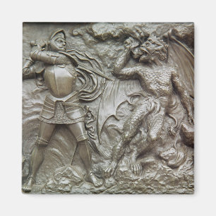 St George, das den Drachen kämpft Magnet