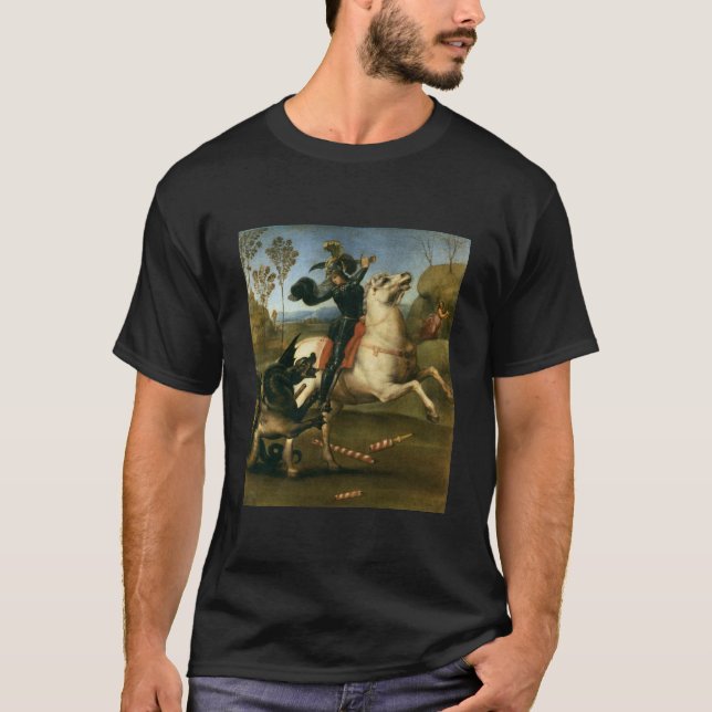 St George, das den Drachen kämpft T-Shirt (Vorderseite)