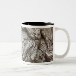 St George, das den Drachen kämpft Zweifarbige Tasse