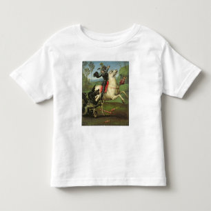 St George, das mit dem Drachen kämpft Kleinkind T-shirt