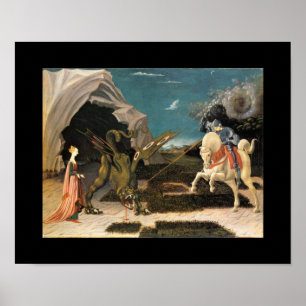 ST. GEORGE, DRAGON UND DRUCK POSTER