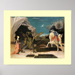 ST. GEORGE, DRAGON UND DRUCK POSTER
