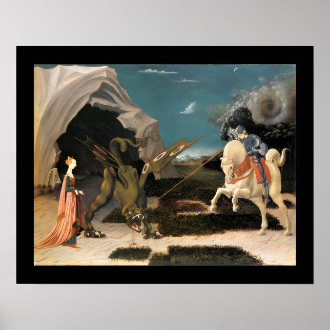 ST. GEORGE, DRAGON UND DRUCK POSTER (Vorne)