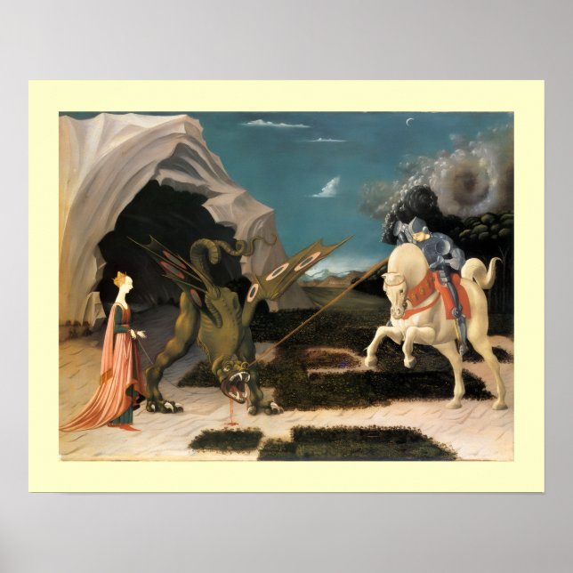 ST. GEORGE, DRAGON UND DRUCK POSTER (Vorne)
