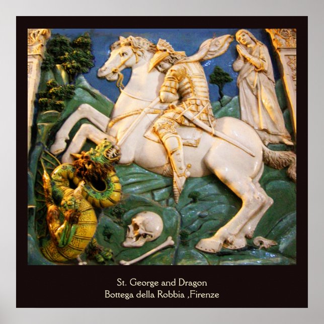 St. George, Dragon und Prinzessin Poster (Vorne)