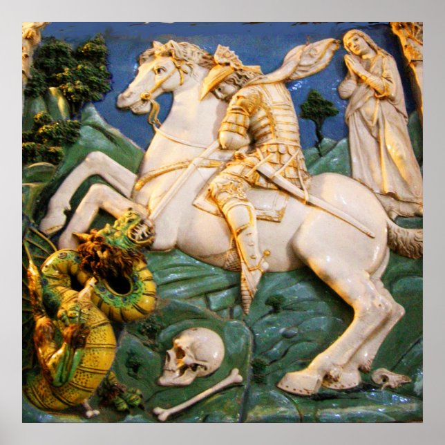 St. George, Dragon und Prinzessin Poster (Vorne)