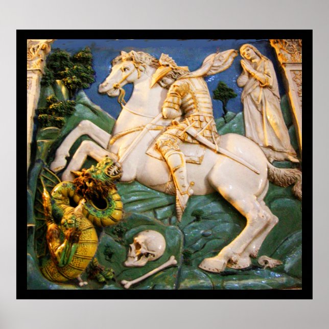 St. George, Dragon und Prinzessin Poster (Vorne)