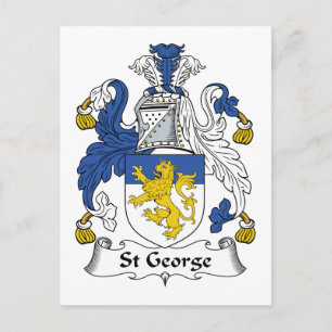 St George Familienwappen Postkarte