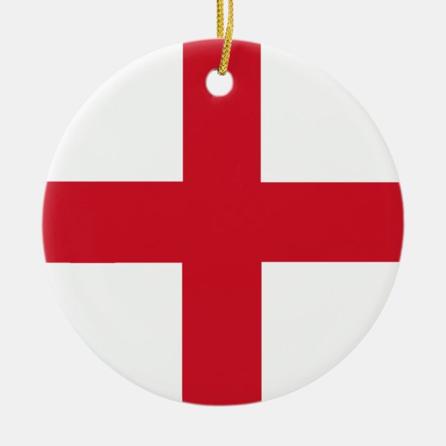 St. George ~ Flagge von England Keramik Ornament (Vorne)