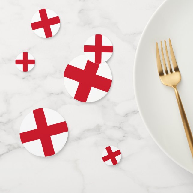 St. George ~ Flagge von England Konfetti (Gruppe)