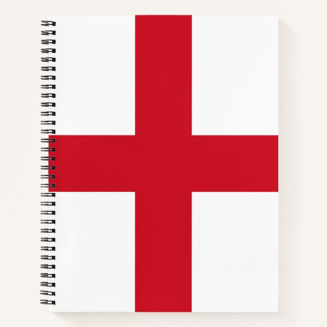 St. George ~ Flagge von England Notizbuch (Vorderseite)