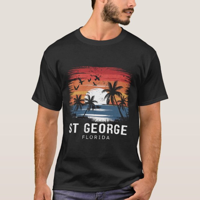 St George Florida Surfen Surfer  T-Shirt (Vorderseite)