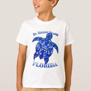 St. George Florida Vacation Tribal Turtle T-Shirt