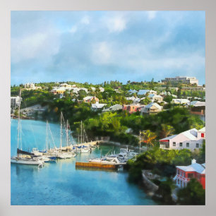 St George Hafen, Bermuda Poster