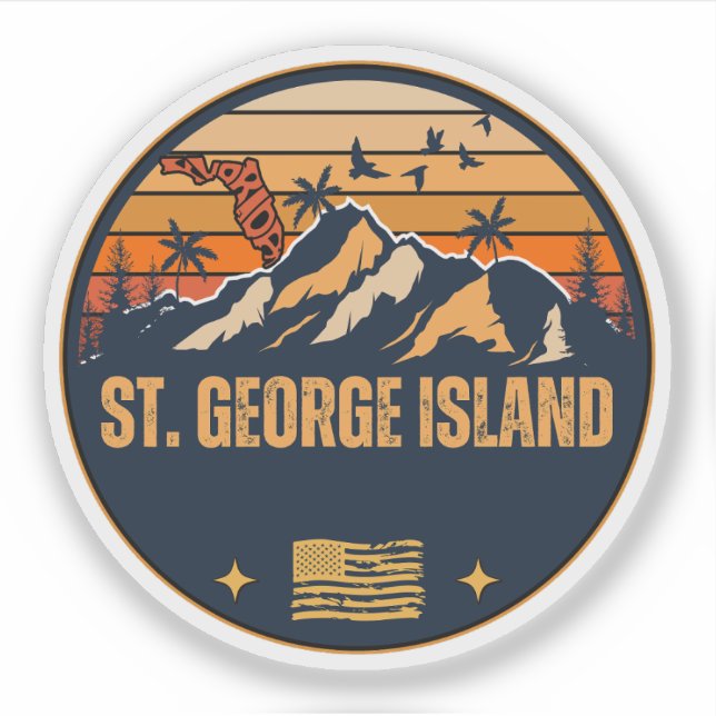 St. George Island, Florida Aufkleber (Vorderseite)