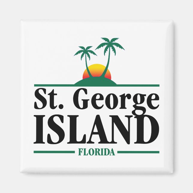 St George Island Florida Magnet (Vorne)